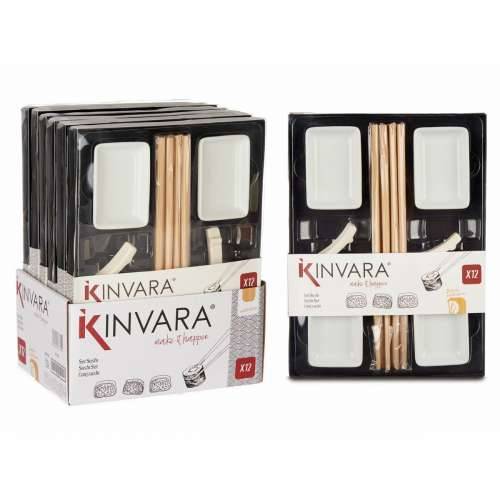 Set za sushi Kinvara 1249SJ4111 Bijela Bambus Porculan (12 Dijelovi) (6 kom.) Cijena