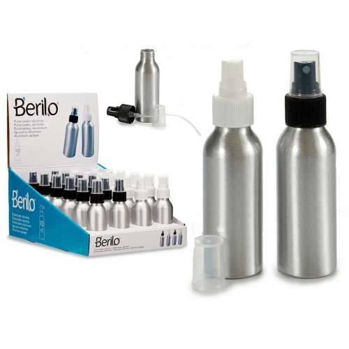 Bočica s Raspršivačem Berilo CH9979-2 Bijela Crna Providan Srebrna Aluminij polipropilen 100 ml (24 kom.) Cijena