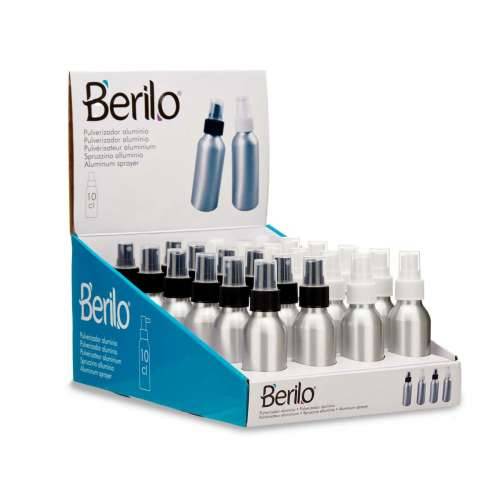 Bočica s Raspršivačem Berilo CH9979-2 Bijela Crna Providan Srebrna Aluminij polipropilen 100 ml (24 kom.) Cijena