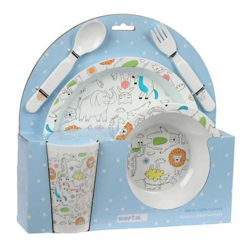 Dječji set posuđa Safta Zoo Poliester 26 x 26 x 9 cm Cijena