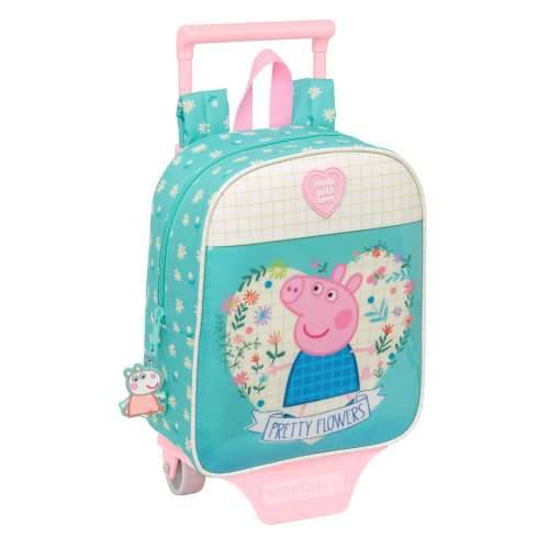 Školski Ruksak s Kotačima Peppa Pig Pretty flowers Rumena Metvica 22 x 27 x 10 cm Cijena