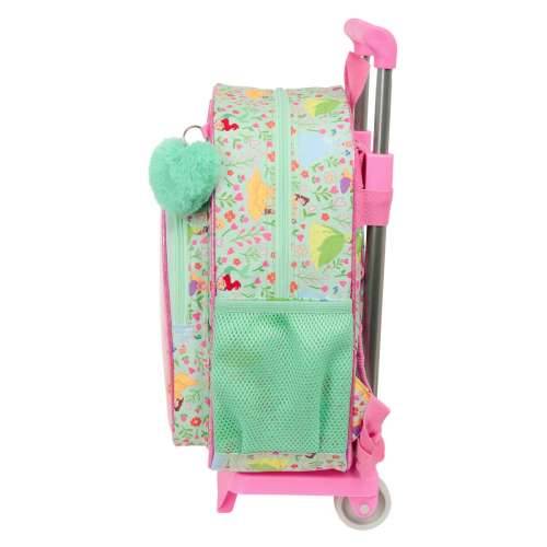 Školski Ruksak s Kotačima Disney Princess Bloom Zelena Roza 26 x 11 x 67 cm 26 x 34 x 11 cm Cijena