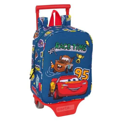 Školski Ruksak s Kotačima Cars Racing Mornarsko plava 22 x 27 x 10 cm Cijena