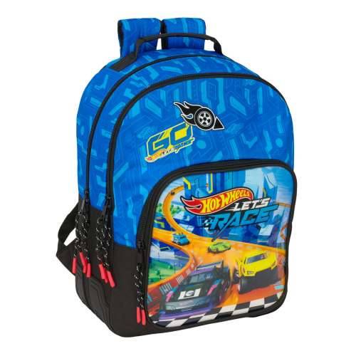Školski Ruksak Hot Wheels Let’s race Plava Crna 32 x 42 x 15 cm Cijena
