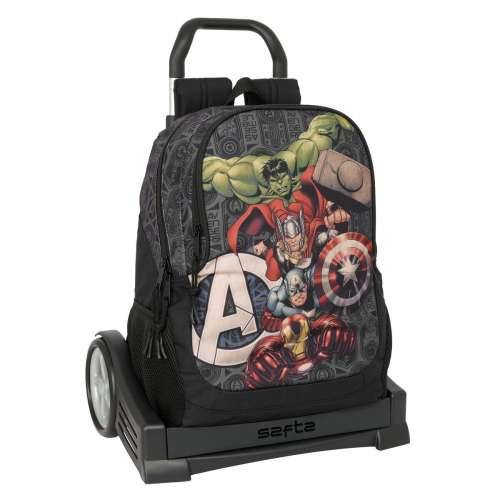 Školski Ruksak s Kotačima The Avengers Vendetta Crna 32 x 44 x 16 cm Cijena