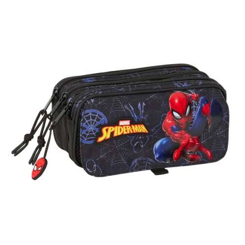 Trostruka pernica Spider-Man Attack Crna 21,5 x 10 x 8 cm Cijena