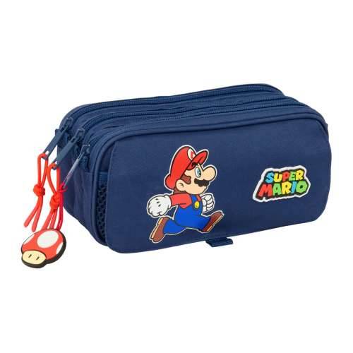 Trostruka pernica Super Mario Trick Crvena Tamno plava 21,5 x 10 x 8 cm Cijena