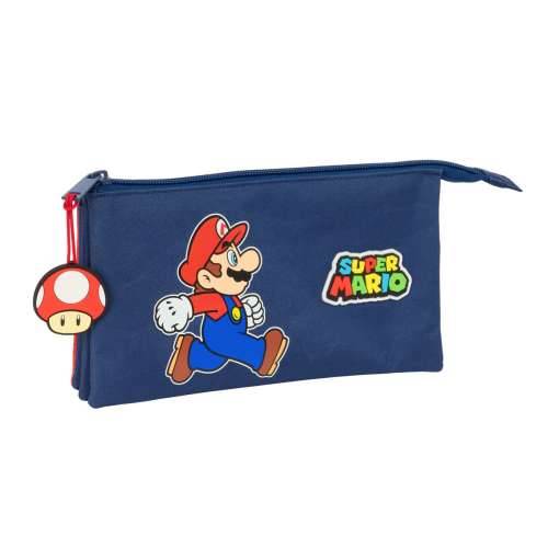 Trostruka pernica Super Mario Trick Crvena Tamno plava 22 x 12 x 3 cm Cijena