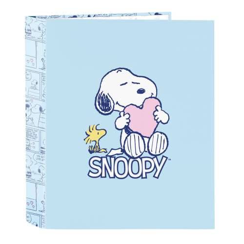 Registrator s prstenovima Snoopy Love Plava A4 27 x 33 x 6 cm Cijena