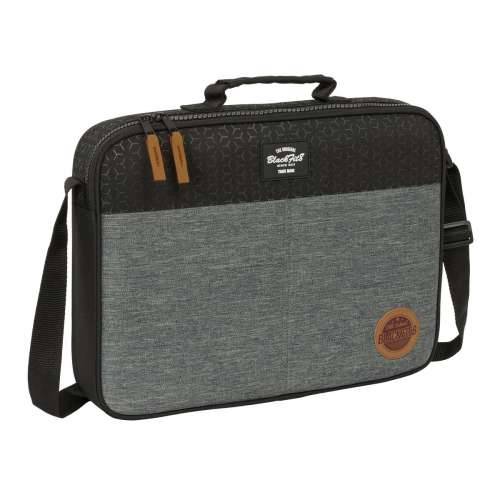 Školska torba BlackFit8 Old school Crna Siva 38 x 28 x 6 cm Cijena