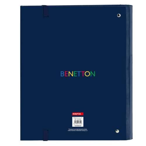 Registrator s prstenovima Benetton Damero Mornarsko plava 27 x 32 x 3.5 cm Cijena