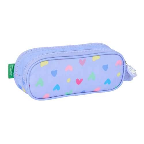 Dvostruka pernica Benetton Lila Lila 21 x 8 x 6 cm Cijena