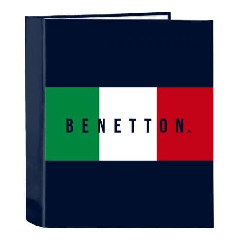 Registrator s prstenovima Benetton Flag Mornarsko plava A4 27 x 33 x 6 cm Cijena