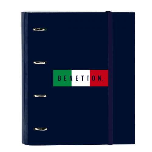 Registrator s prstenovima Benetton Flag Mornarsko plava 27 x 32 x 3.5 cm Cijena