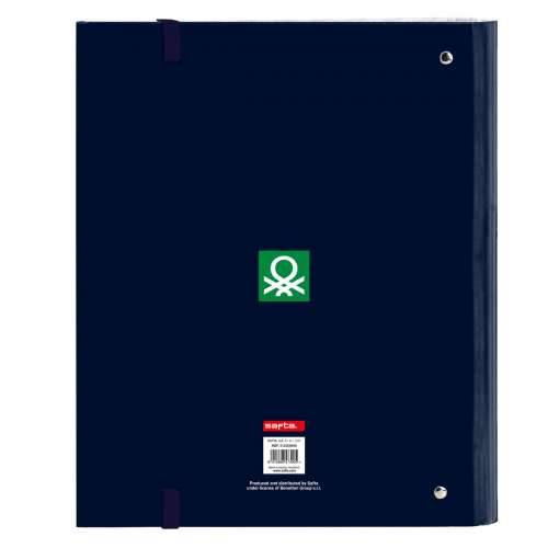 Registrator s prstenovima Benetton Flag Mornarsko plava 27 x 32 x 3.5 cm Cijena