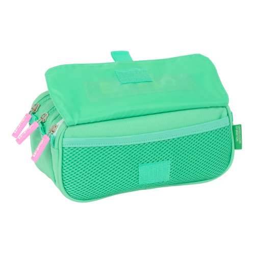 Trostruka pernica Benetton Mint Zelena 21,5 x 10 x 8 cm Cijena