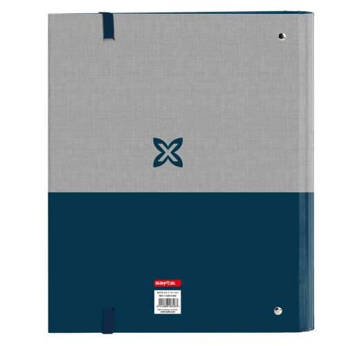 Registrator s prstenovima Munich Street Plava Siva 27 x 32 x 3.5 cm Cijena