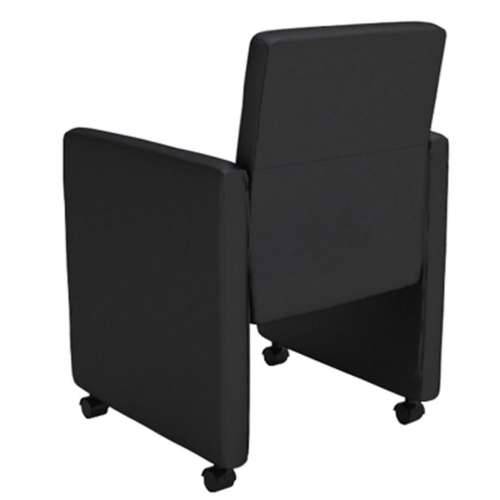 Okretne stolice 6 kom crne od umjetne kože Cijena