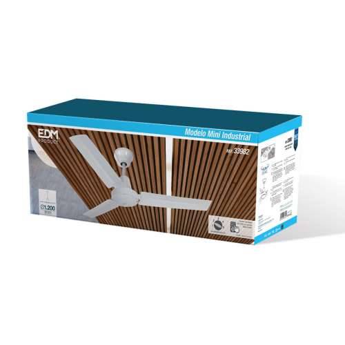Stropni Ventilator EDM 33982 Bijela 60 W Ø 120 cm Mini Industrijski Cijena