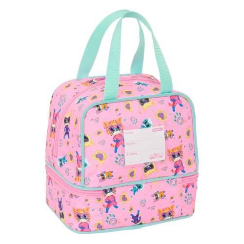 Torba za ručak SuperKitties Roza Turkizno 20 x 20 x 15 cm Cijena