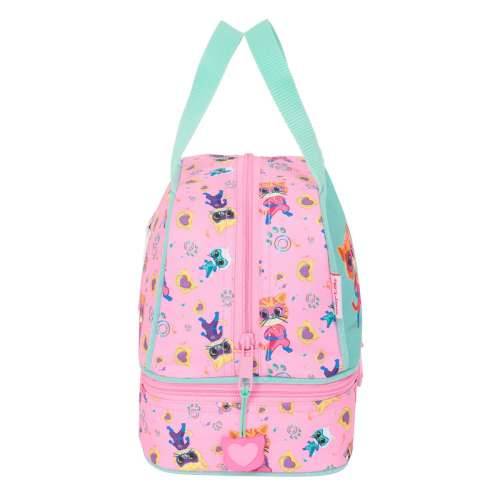Torba za ručak SuperKitties Roza Turkizno 20 x 20 x 15 cm Cijena