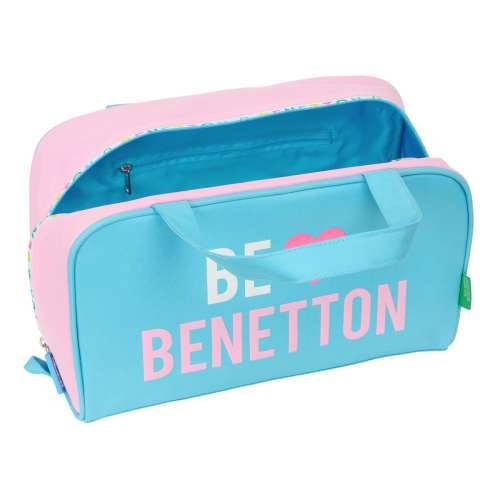 Putni Neseser Benetton Unique Roza Turkizno 31 x 14 x 19 cm Cijena