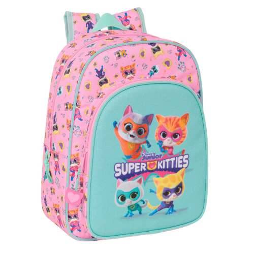 Školski Ruksak SuperKitties Roza Turkizno 26 x 34 x 11 cm Cijena