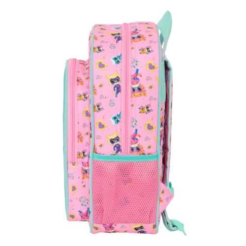Školski Ruksak SuperKitties Roza Turkizno 26 x 34 x 11 cm Cijena