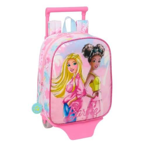 Školski Ruksak s Kotačima Barbie Painterly Roza Nebesko plava 22 x 27 x 10 cm Cijena