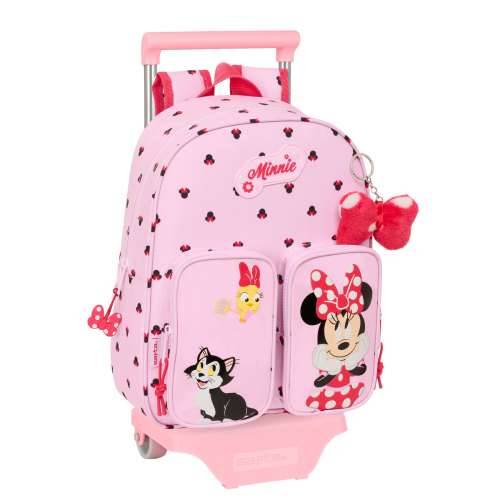 Školski Ruksak s Kotačima Minnie Mouse Naive Roza 28 x 34 x 10 cm Cijena