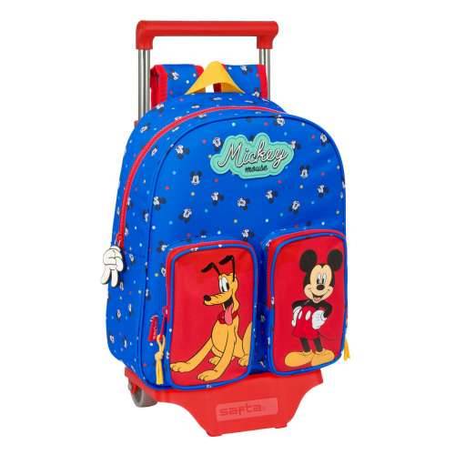 Školski Ruksak s Kotačima Mickey Mouse Clubhouse Good day Plava 28 x 34 x 10 cm Cijena
