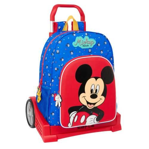 Školski Ruksak s Kotačima Mickey Mouse Clubhouse Good day Plava 33 x 42 x 14 cm Cijena