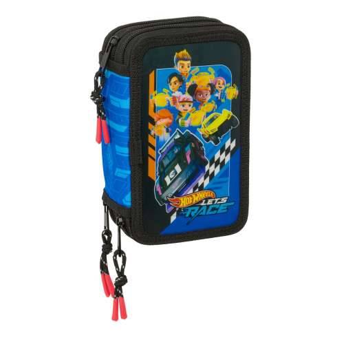 Trodijelna Pernica Hot Wheels Let’s race Plava Crna 12,5 x 19,5 x 5,5 cm 37 Dijelovi Cijena