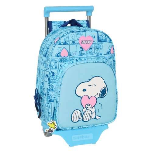 Školski Ruksak s Kotačima Snoopy Love Plava 26 x 11 x 67 cm 26 x 34 x 11 cm Cijena