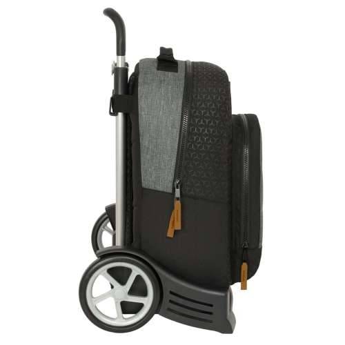 Školski Ruksak s Kotačima BlackFit8 Old school Crna Siva 32 x 42 x 15 cm Cijena