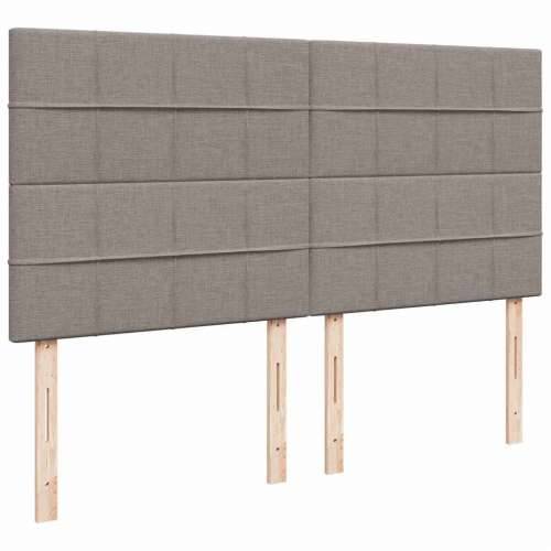 Otomanski krevet s madracem smeđesivi 160x200cm od tkanine - Sivo-smeđa 160 x 200 cm Blok s kvadratima Cijena