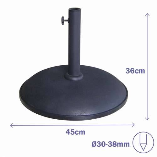 Bază pentru Umbrelă de Soare Marbueno Crna 45 x 36 x 45 cm Okruglo Cijena