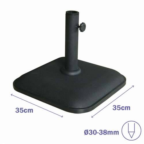 Bază pentru Umbrelă de Soare Marbueno Crna 35 x 5 x 35 cm Kvadratno Cijena