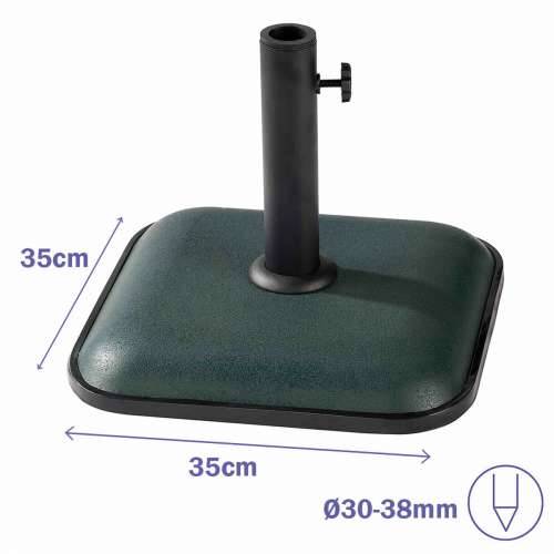 Bază pentru Umbrelă de Soare Marbueno Zelena 35 x 5 x 35 cm Kvadratno Cijena
