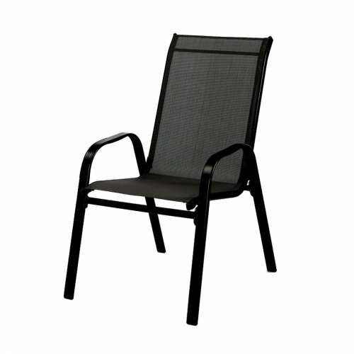 Dārza krēsls Marbueno Crna Čelik 54 x 91 x 65 cm Cijena