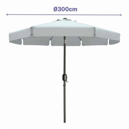 Saulessargs Marbueno Bijela Ø 300 cm Cijena