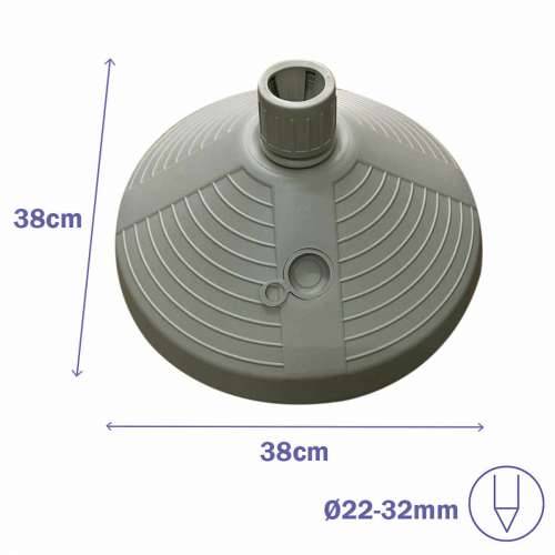 Bază pentru Umbrelă de Soare Marbueno Crna 45 x 14 x 45 cm Okruglo Cijena