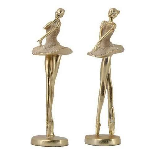 Ukrasna figura DKD Home Decor zlatan Smola (10 x 9.5 x 30 cm) (2 pcs) Cijena