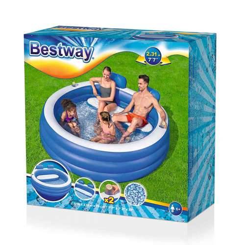 Bazen na napuhavanje Bestway Pisana 219 x 231 x 79 cm Cijena