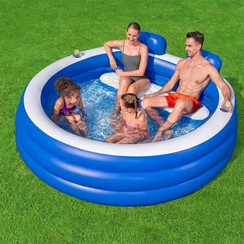 Bazen na napuhavanje Bestway Pisana 219 x 231 x 79 cm Cijena