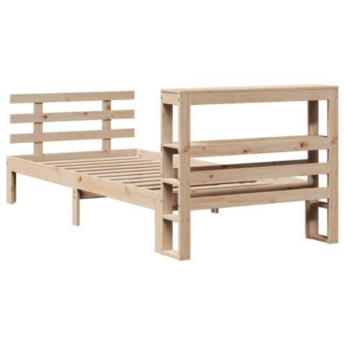 Okvir kreveta s uzglavljem 90 x 200 cm od masivne borovine Cijena