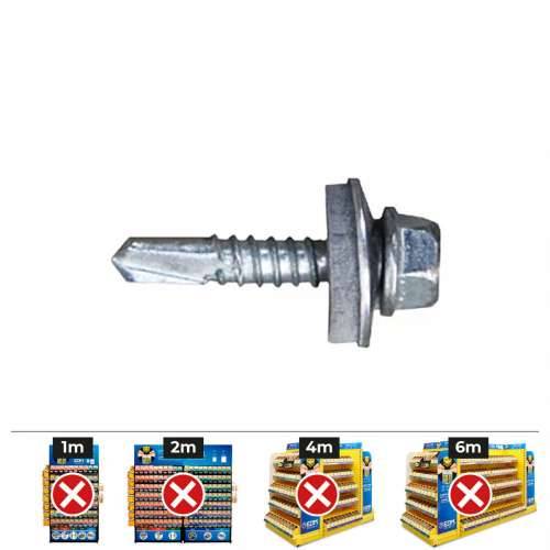 Kutija za vijke CELO 7301 Pocinčano Ø 6,3 x 38 mm S podloškom Šesterokutni Svrdlo (200 kom.) Cijena