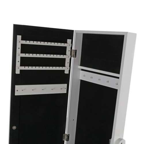 Zidno ogledalo Versa Bijela Ogledalo Drvo MDF 35 x 153 x 35,2 cm Podni Stalak za Nakit Cijena