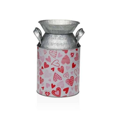 Vaza Versa Crvena Metal srca 13 x 15,5 x 21 cm Cijena