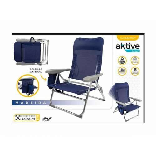 Stolica za za plažu Colorbaby Madeira Sklopiv Mornarsko plava 46 x 58 x 87 cm Cijena